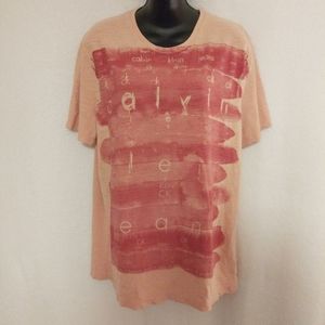 Calvin Klein Pale Orange Tshirt Size Large